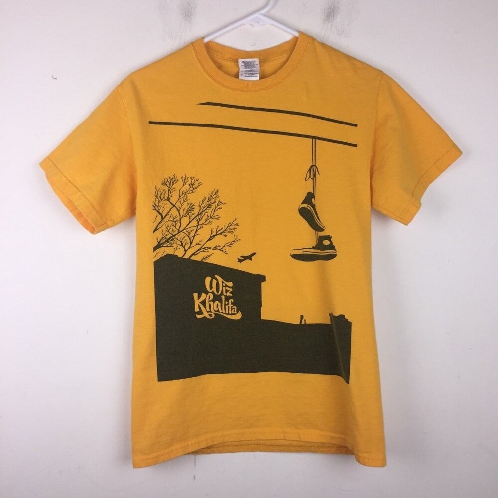 Wiz Khalifa T-Shirt Size S Powerlines Sneakers Front Graphic Rap Hip Hop Trap
